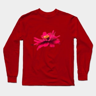 PNG pink zinnia flowers Long Sleeve T-Shirt